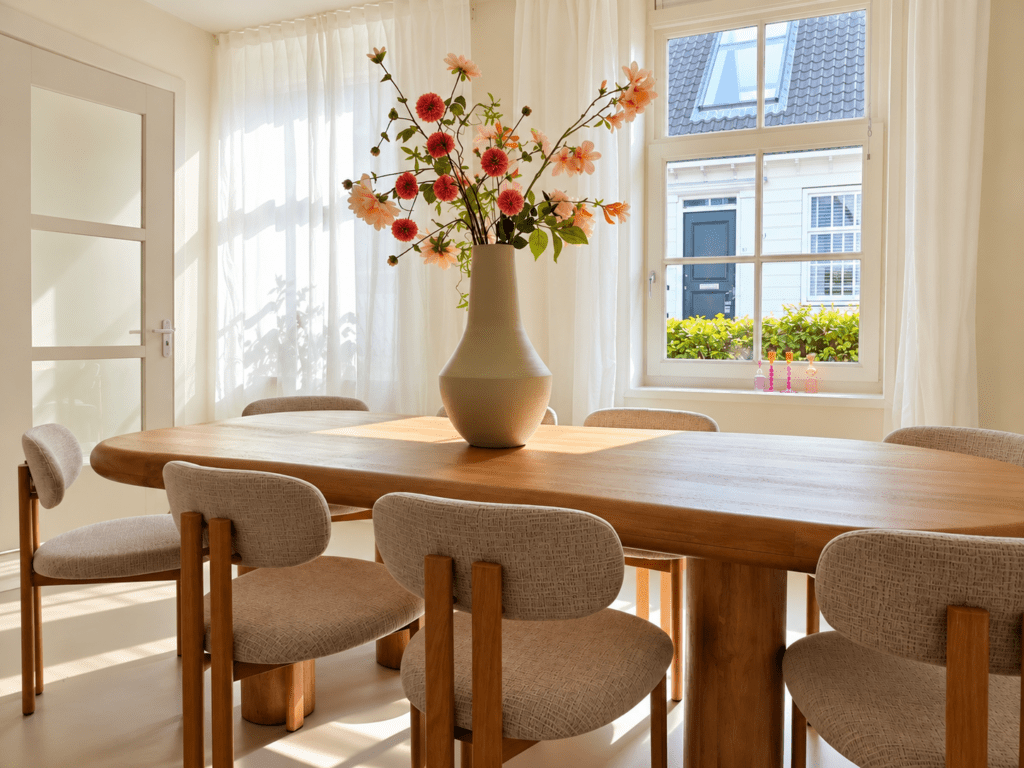 Mooie grote eettafel in onze vergader locatie